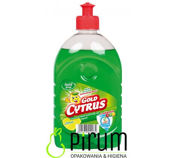 Gold Cytrus 500ml LEMON Płyn do Naczyń Zielony