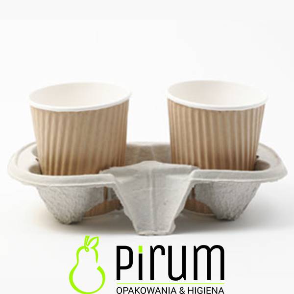 Uchwyt na 2 kubki z Pulpy 50szt Wimex 76271