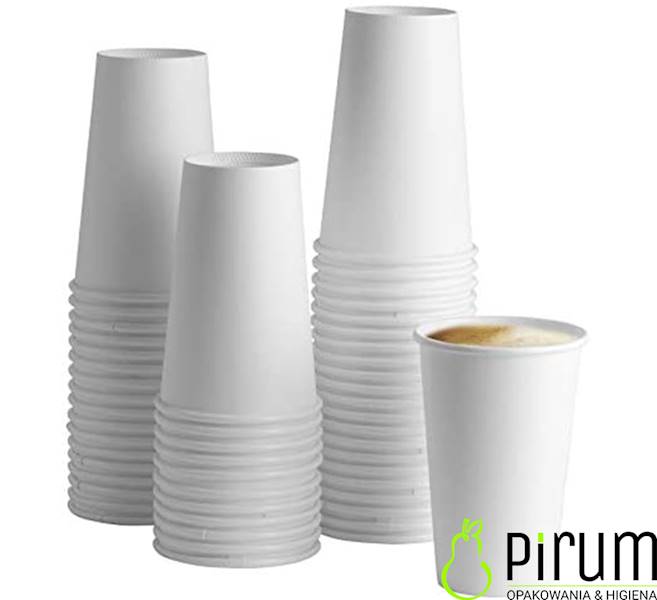 $ Kubek 500ml PAP/PE Biały 90mm 50szt Kram