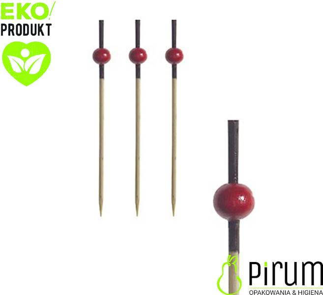 Patyczki Bambus 7cm Red Pearl 250szt Papstar 81006