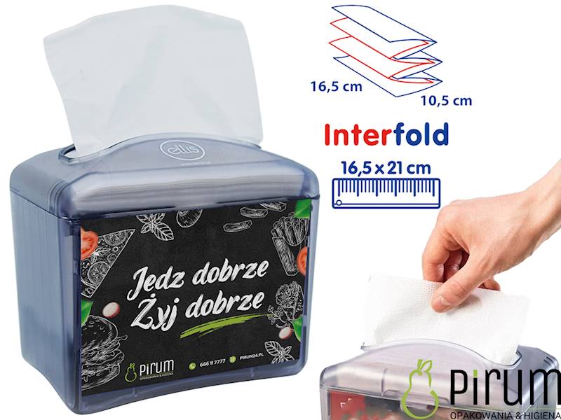 Dyspenser Serwetek InterFold 21x16 ELLIS 2950