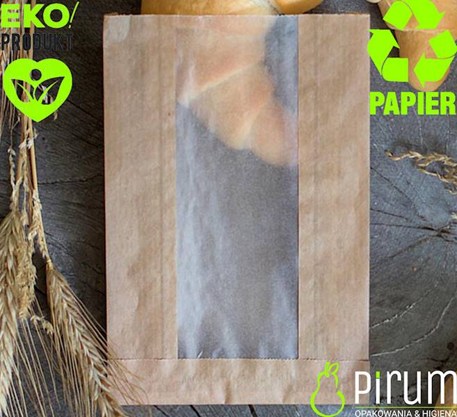 Torba Brąz 160x75/80x280 OKNO* Papierowe 1000szt