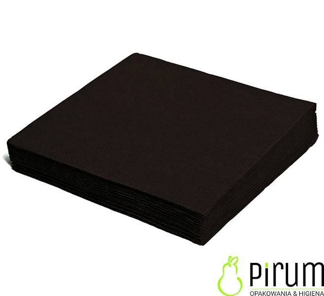 Serwetki 2w 24x24cm CZARNE 1/4 200szt. AHA
