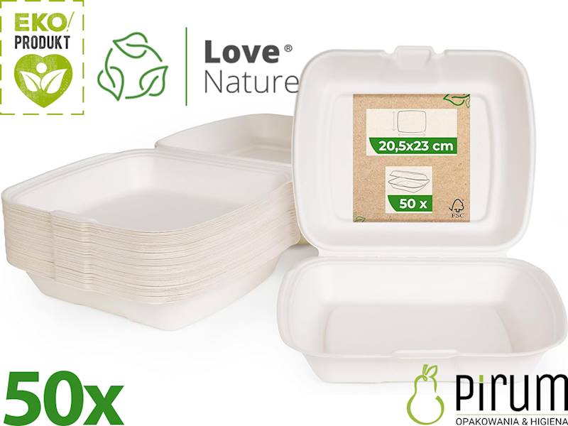 Menubox 1-dz 9" Trzcina 230x205 LOVE NATURE 50szt 