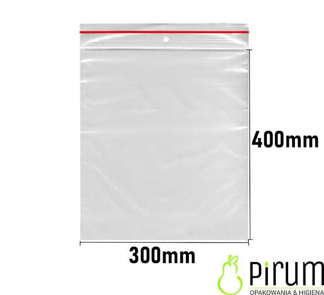 Torebki Strunowe 300x400mm 40my LDPE 32-78 100szt