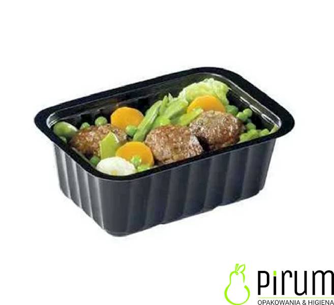 $ Pojemnik 375ml PP 137x96 CZARNY CL375N 100szt