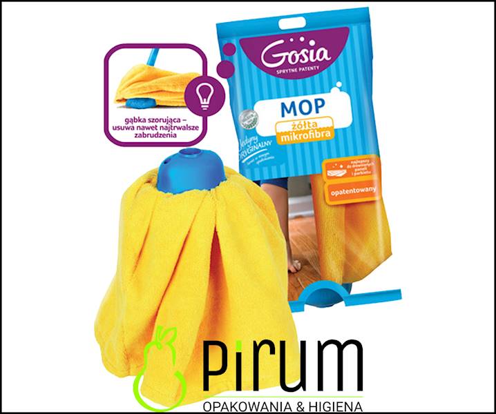 Gosia Mop Żółta Mikrofibra / Sukienka / Zapas