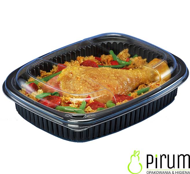 Cook1250N Pojemnik PP255x190 1250ml REUSE 40szt