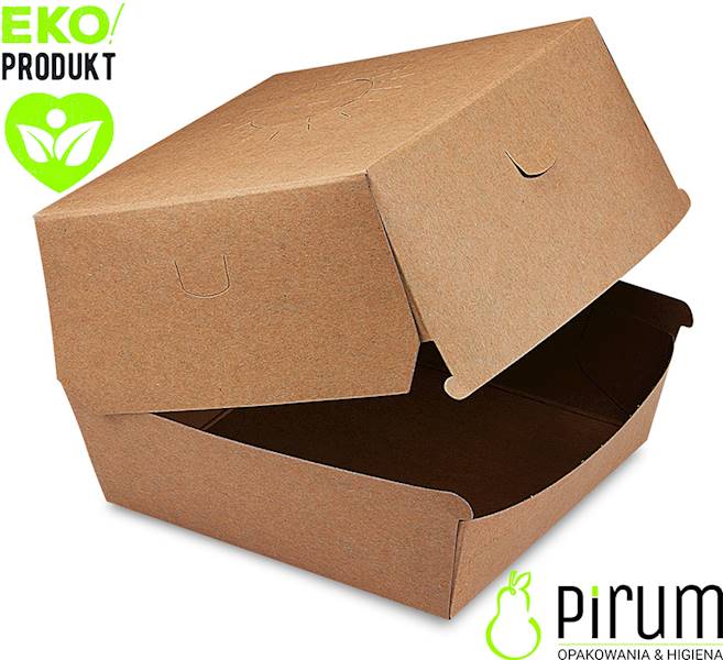 BurgerBox PAP 13x13x10 KRAFT 50szt Wimex 48507