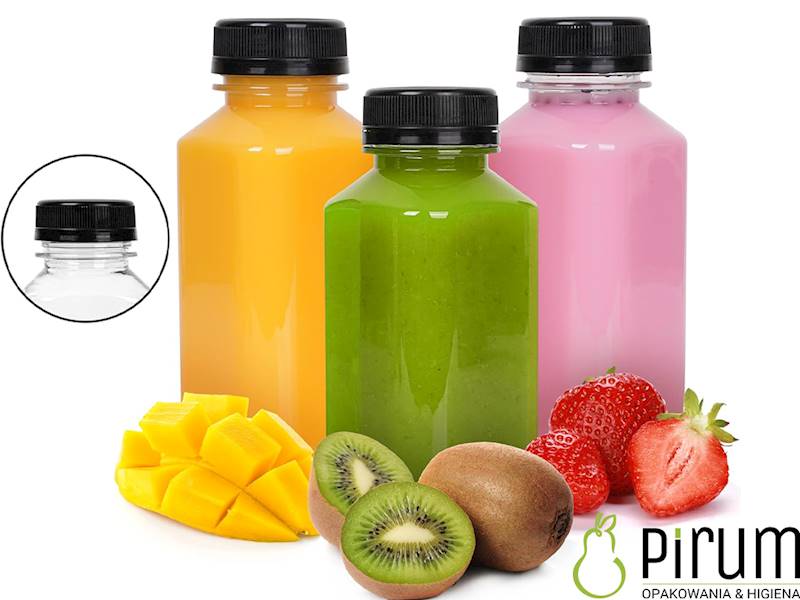 Butelka 400ml Pet Kwadrat + Nakrętka 126 sztuk