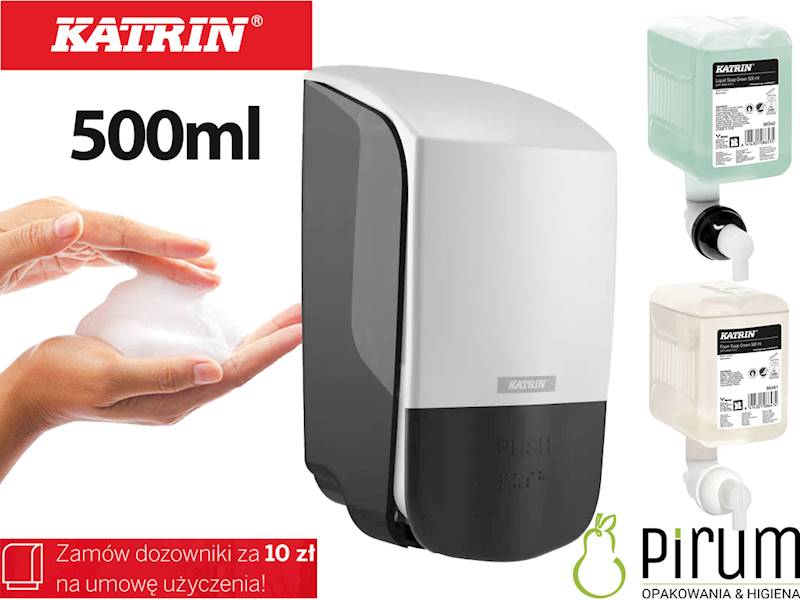 Katrin 77335 Dozownik 500ml Biały Mydło Piana