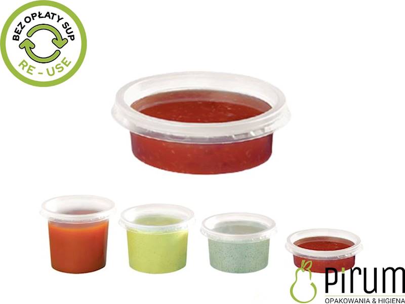 Pojemnik 50ml PP 70mm Guillin 7050c REUSE 100szt