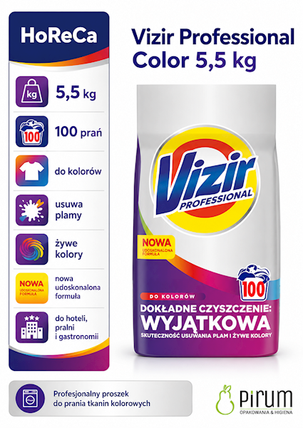 Vizir 5,5kg Color proszek do koloru 100 prań