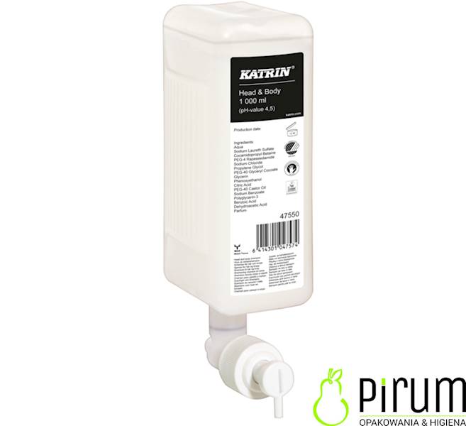 Katrin 47550 1000ml Żel pod Prysznic na 1666 Użyć
