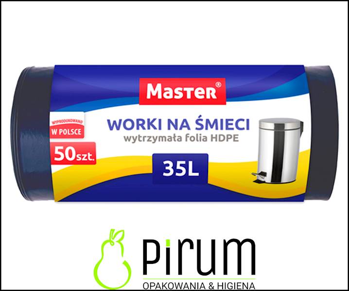 Master Worki 35L HD Czarne 50szt. (50) S031