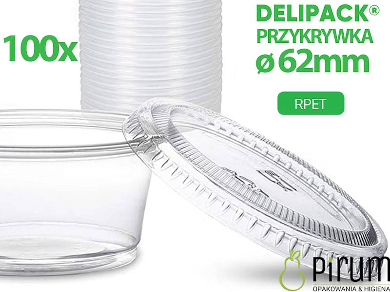 Przykrywka 62mm PET Sos 100szt Guillin P6200PET