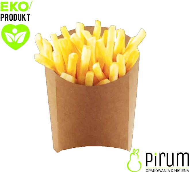 Pudełko FRYTKA PAP Kraft 80x30x140 47802 50szt 