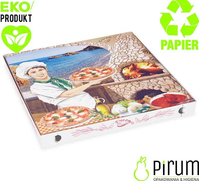 Pizza 40cm Pudełko Full Kolor Atest 100szt 71940