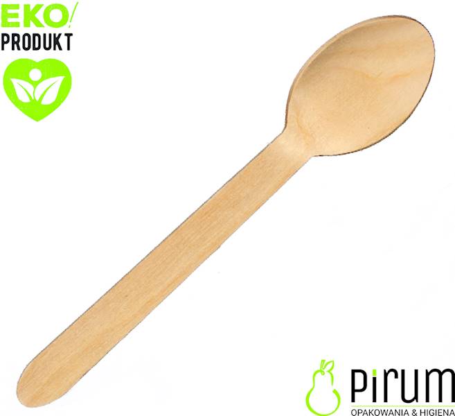 Łyżka 16cm DREWNO 100szt Love Nature 100szt 