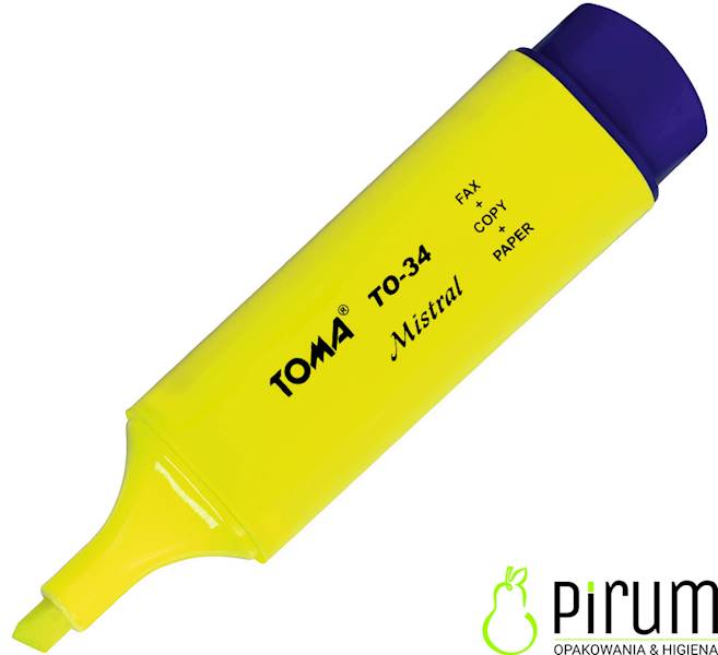Toma Zakreślacz Text Marker Mistral TO-34 Żółty