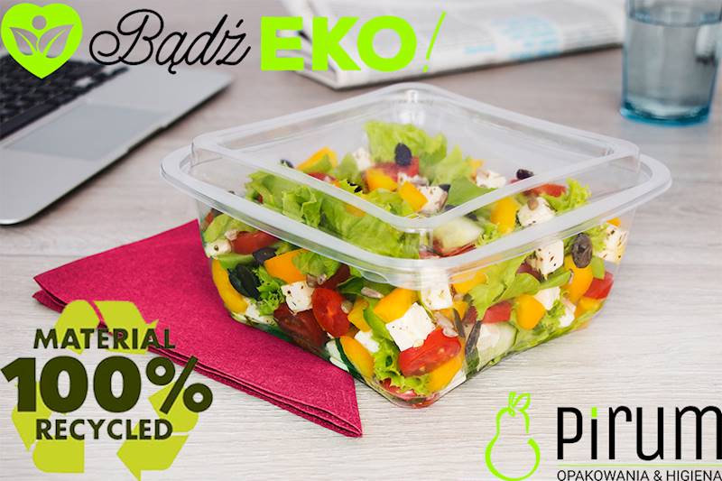 Przykrywka 180x180 rPET SQ Bowl Lid 66szt