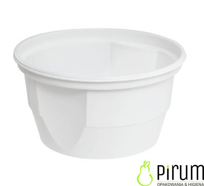 Pojemnik 570ml PP 127mm BIAŁY 50szt B230042