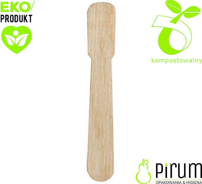 Łopatka Drewno 79mm Natura 500szt Kram 28097