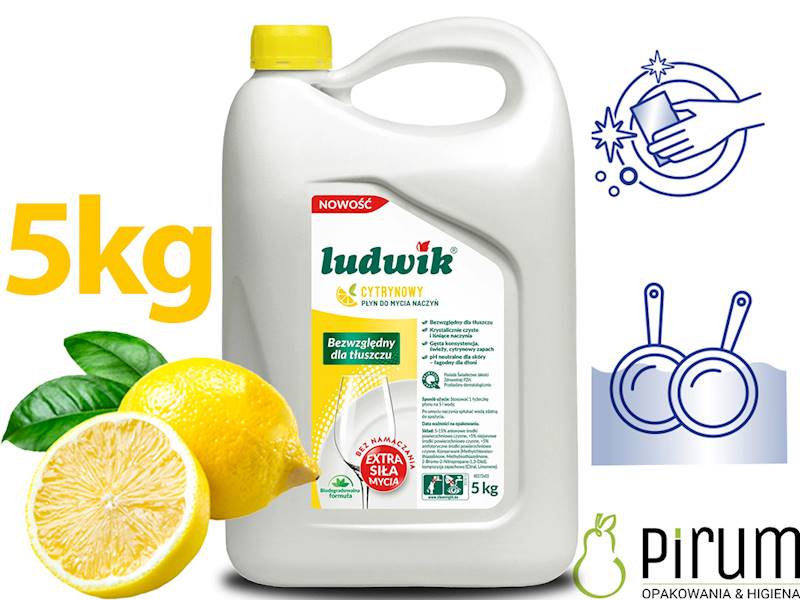 Ludwik 5kg Płyn do Mycia Naczyń - CYTRYNA