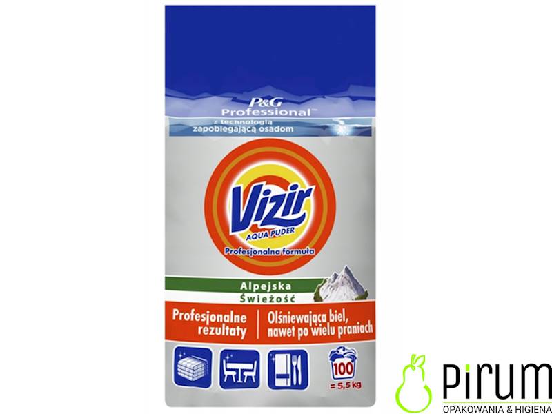 Vizir 5,5kg Regular proszek do Białego 100 prań
