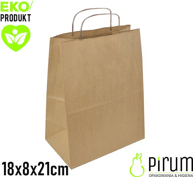 Torba 180x80x210 Ucho S^ BRĄZ ecqpack 500szt