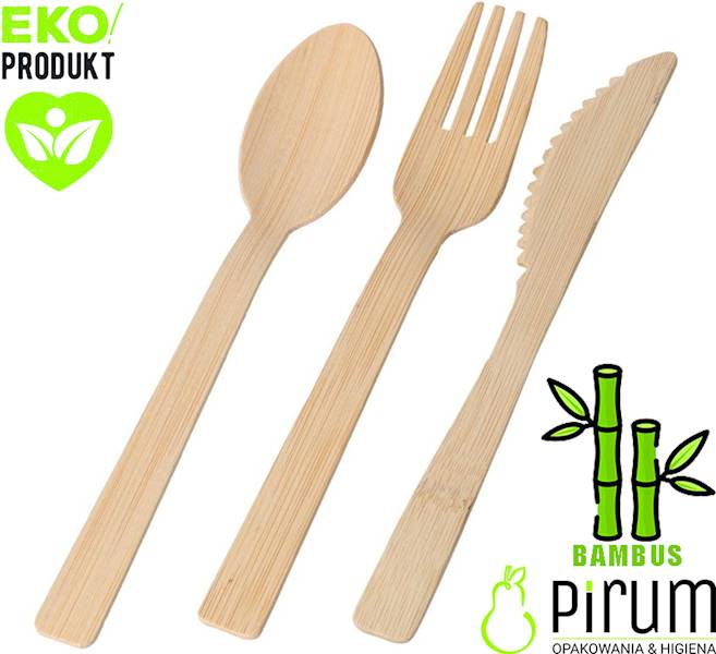 Łyżka Bambus 17cm 50szt Pure Papstar 88029