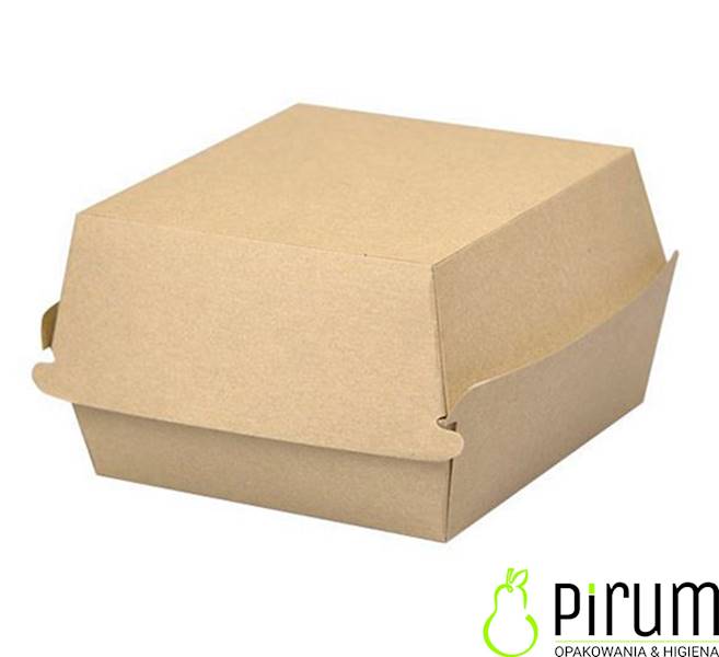 $ Burger Box XL Brąz Kraft/PE 50szt Kram 43298