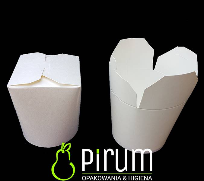 $ Food Box 750ml Biały PAP 50szt  Kram