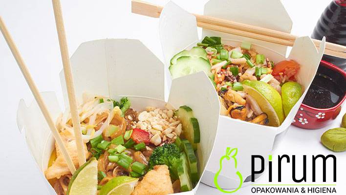 $ Food Box 750ml Biały PAP 50szt  Kram