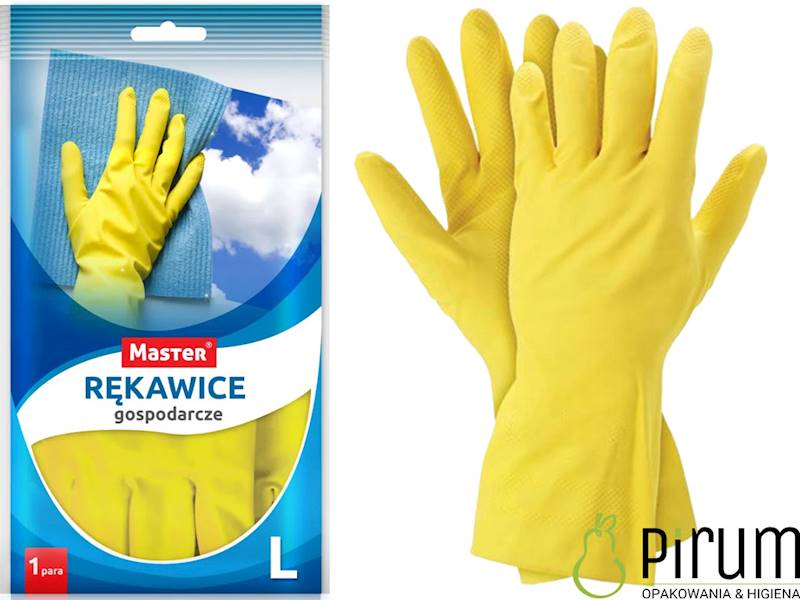 Master Rękawice L Żółte Gospodarcze S438 1 para