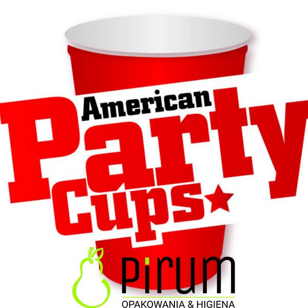 $ Kubek 400ml PS Party Cups Czerwony 50szt Huhta