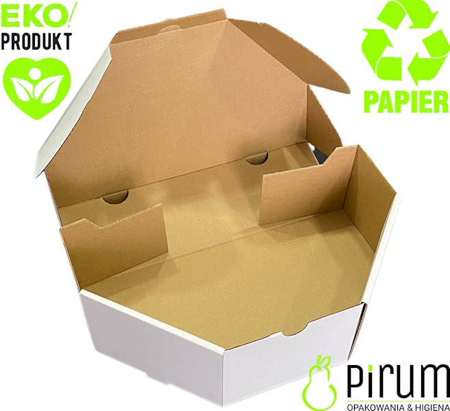 Pudełko Kartonowe CALZONE 31x17x10cm Białe 50szt 