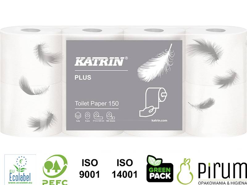 Katrin Plus 16525 Toilet Paper 150 17m 3w 8szt
