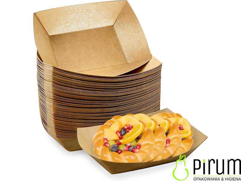 Tacka Łódka M PAP/PE KRAFT 175x120x40 42627 50szt