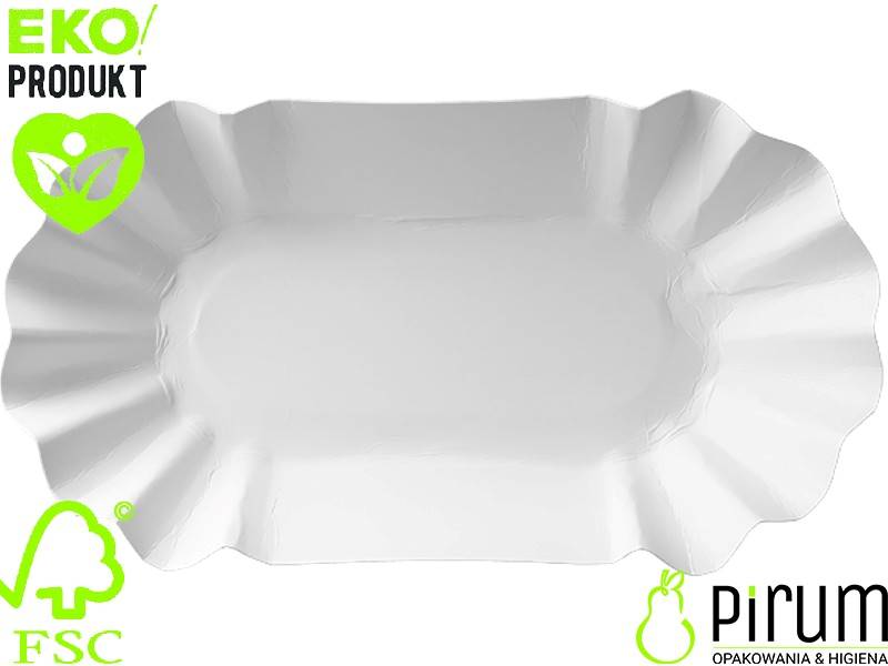 Abc Tacka 11x19x3cm PAP Biała Muszelka 250szt.