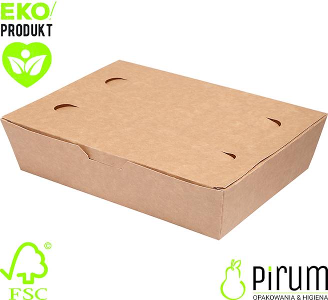 Abc Pudełko Duże 20x14x5cm PAP Brąz 100szt