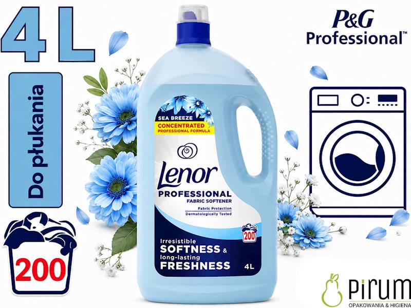 Lenor 4L Płyn do Płukania Sea Breeze NIEBIESKI