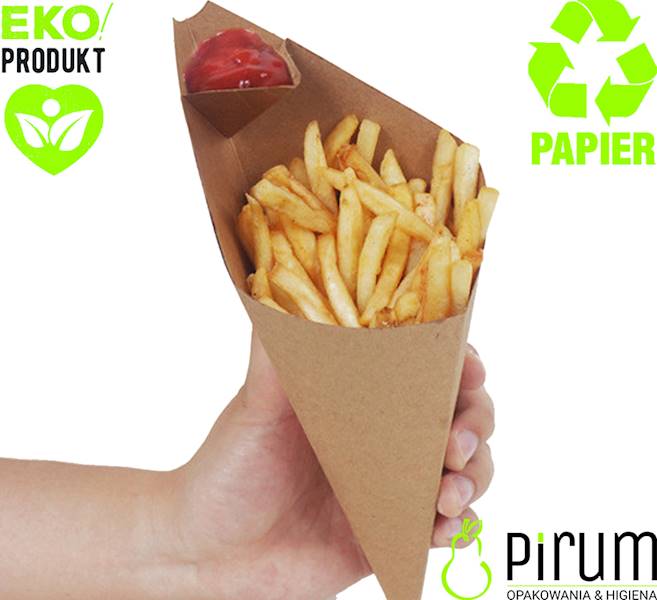 Rożek 150g PAP 23,5x19 DIP 50szt Papstar 45989