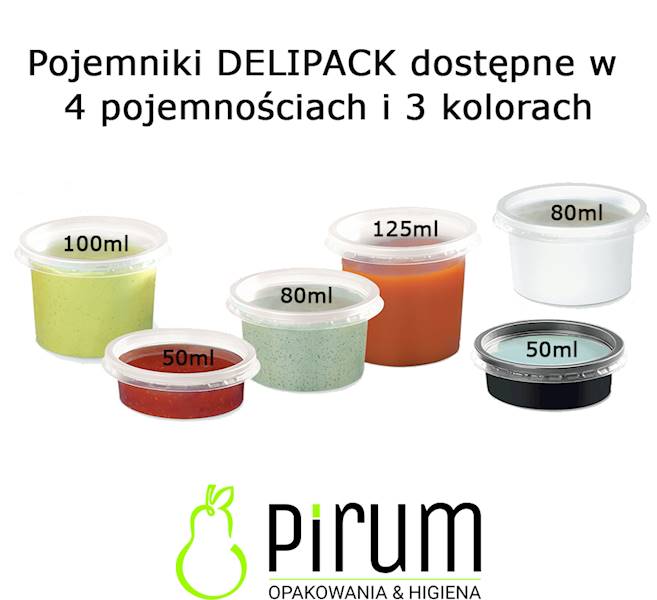 Pojemnik 50ml PP CZARNY 70mm D-7050c REUSE 100szt