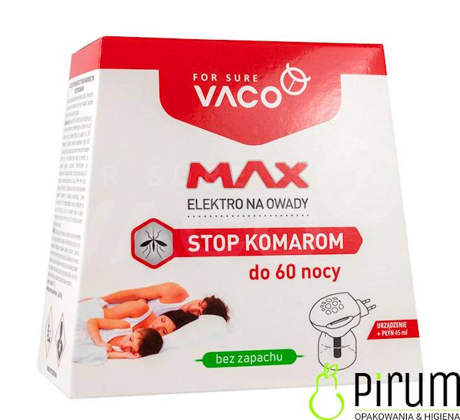 Vaco Elektro na komary MAX + płyn 45 ml bez zapach