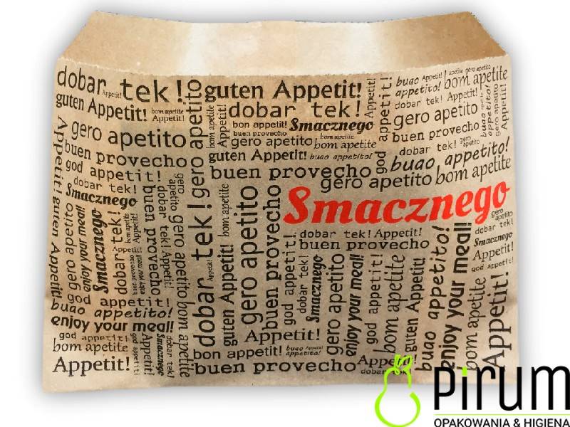 Koperta Smacznego Brąz PE 22180 Frytki duż 200szt