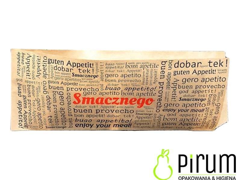 Koperta Smacznego Brąz PE 22184 Hot-dog 200szt