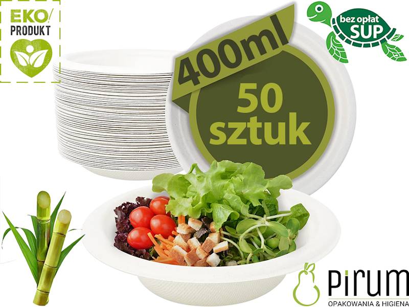 Miseczka 400ml TRZCINA 18cm Love Nature 50szt