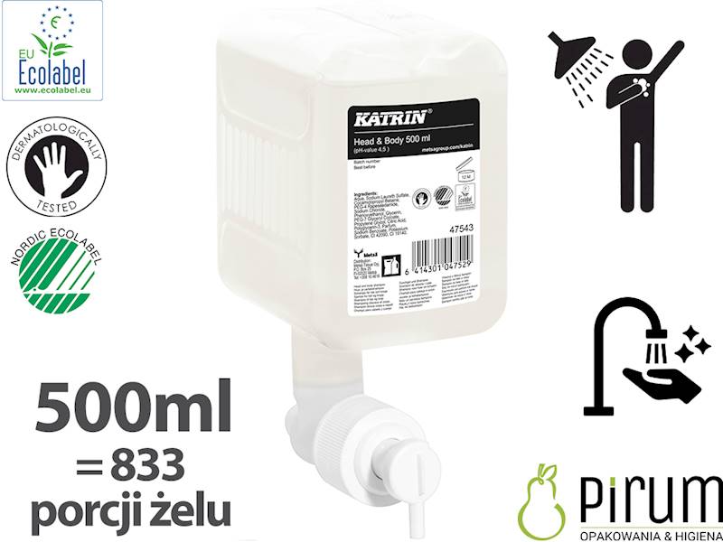 Katrin 47543 500ml Żel pod Prysznic na 833 Użyć