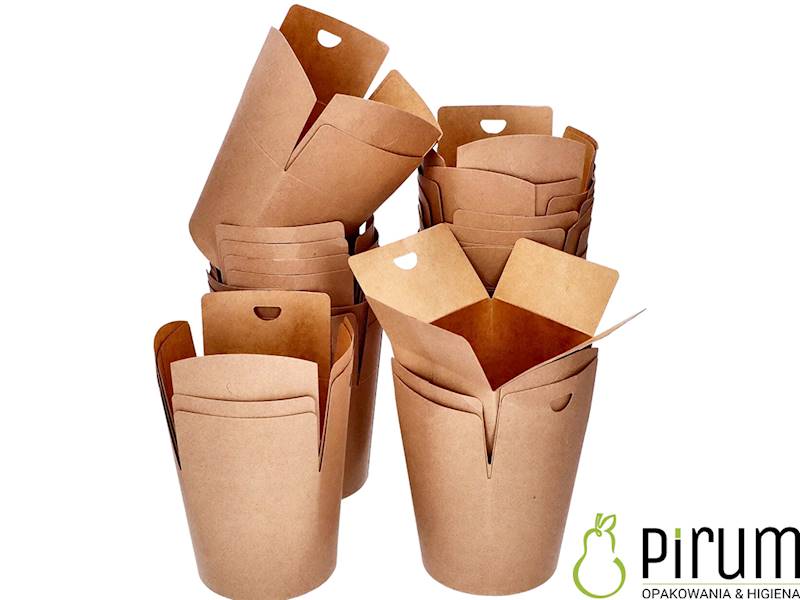 $ FoodBox 500ml PAP/PE Brąz KRAFT 57810 50szt